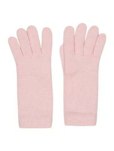 Pre-owned Burberry Knitted Winter Gloves In Pink
