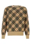 Burberry Cashmere Crewneck Sweater In Brown