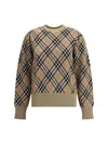 Burberry Archivio Check Sweater In Brown