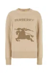 Burberry Beige Wool Sweater In Pink