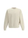 Burberry Sweatshirt With Logo Patch In Beige