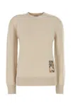 Burberry Sand Wool Sweater In Beige O Tan