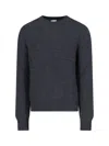 Burberry Cashmere Sweater With Ekd Design In Black