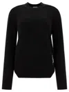 Burberry Ribbed Knitwear With Cuffs And Hem In Black