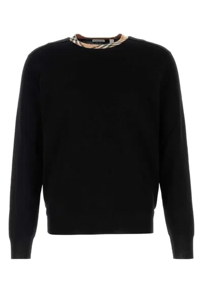 Burberry T-shirt Ls Mw-art-2.1.033 In Black