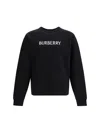 Burberry Black Slim Cotton Terry-effect Sweatshirt In Black