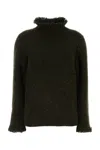 Burberry Fringe Sweater With T In Glen