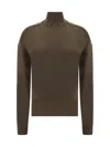 Burberry Brown Wool Sweatshirt In Green