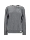 Burberry Cashmere Sweater With Kilt Pin In Grey