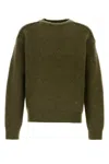 Burberry Wool And Cashmere Sweater With Logo Pendant In Multi