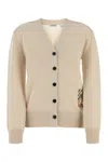 Burberry Women Wool Cardigan Nutmeg In Nutmeg