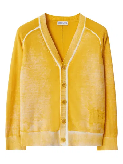 Burberry Kids' Knitwear In Yellow