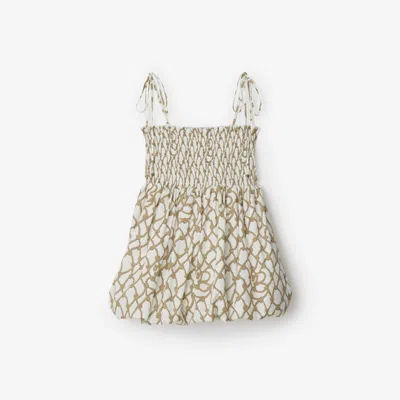 Burberry Knot Cotton Top In White