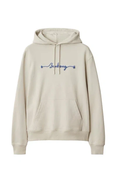 BURBERRY BURBERRY KNOT LOGO COTTON HOODIE