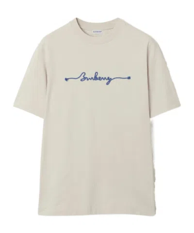 BURBERRY BURBERRY EMBROIDERED LOGO TEE