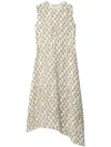 Burberry Knot-pattern Dress In White