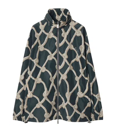 Burberry Knot Print Jacket In Green