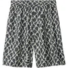 Burberry Knot-print Silk Shorts In Magnet