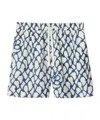 Burberry Dynamic Patterned Silk Shorts In Multi