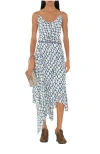 Burberry Asymmetric-design Midi Skirt In Pool