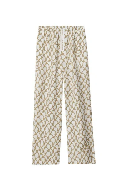 BURBERRY BURBERRY KNOT SILK TROUSERS