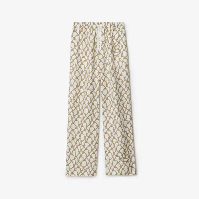 BURBERRY BURBERRY KNOT SILK TROUSERS