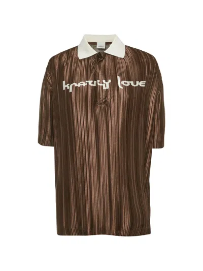 Pre-owned Burberry Krazy Love Short-sleeve Polo Shirt In Brown