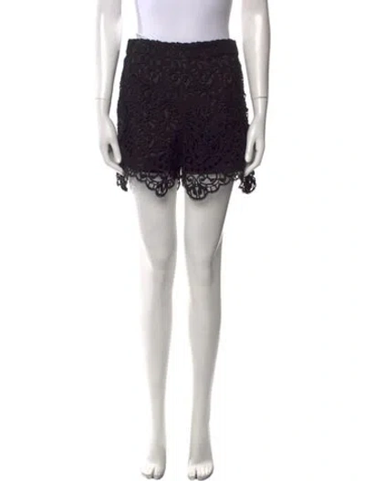 Pre-owned Burberry Lace Mini Shorts W/ Tags In Black