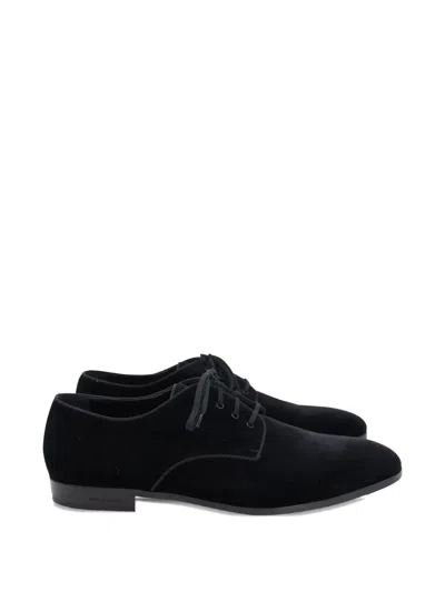 Pre-owned Burberry Lace-up Derby Oxfords In Black