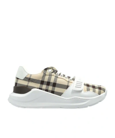 Burberry Lace-up Low-top Casual Shoes In Multi