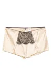 Burberry Laced Pyjama Shorts In Neutrals