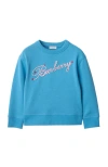 Burberry Logo-embellished Sweatshirt In Turquoise