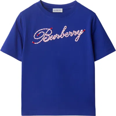 BURBERRY BURBERRY LACES LOGO COTTON T-SHIRT