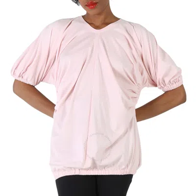Burberry Ladies Alabaster Pink Lana Coordinates Print Shirt