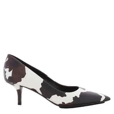 Pre-owned Burberry Ladies Aubri Animal Print Pointed Toe Pumps In Multicolor