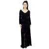 BURBERRY BURBERRY LADIES BLACK ANATORI LONG-SLEEVE PANELLED KNIT GOWN