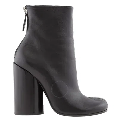 Burberry Ladies Black Anita Block-heel Ankle Boots