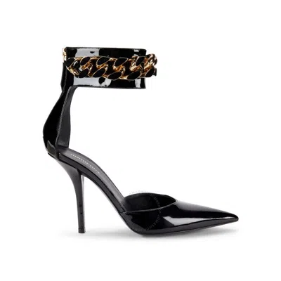 Burberry Ladies Black Chain-link Pointed High Heels