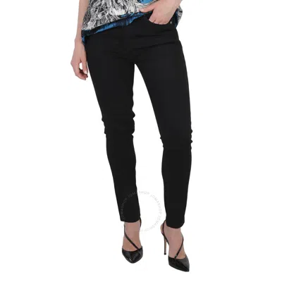 Burberry Ladies Black Felicity Slim-fit Mid-rise Jeans