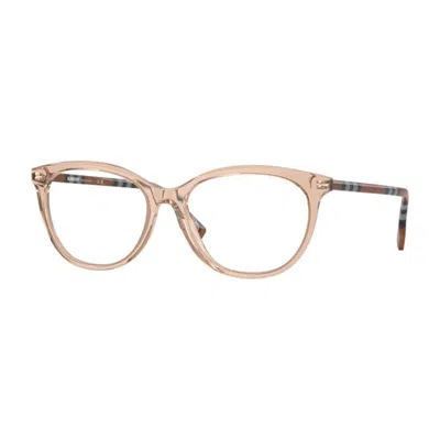Burberry Ladies Black Geometric Eyeglass Frames Be2389 4088 In Brown