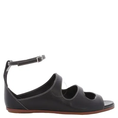 Burberry Ladies Black Kiersten Sandals