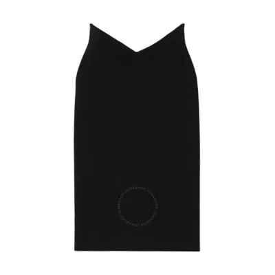 Burberry Ladies Black Octavia V-waist Pencil Skirt