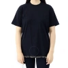 BURBERRY BURBERRY LADIES BLACK RING-PIERCED COTTON OVERSIZED T-SHIRT