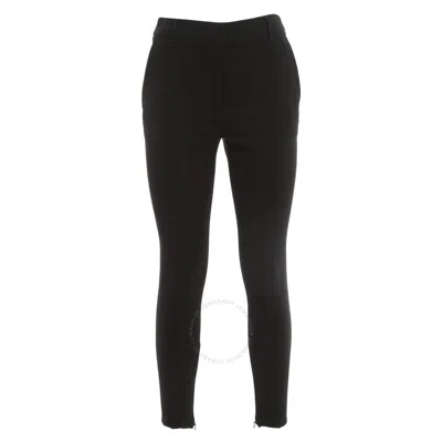 Burberry Ladies Black Skinny Stretch Wool Trouser