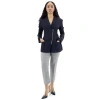 BURBERRY BURBERRY LADIES BLACK TECHNICAL TWILL RECONSTRUCTED BLAZER