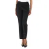 Burberry Ladies Black Wool Trousers In Black