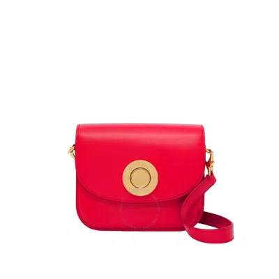 Burberry Ladies Bright Red Small Elizabeth Leather Bag