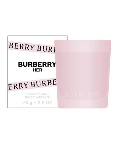Burberry Ladies  Her 2.5 oz Scented Candle 3616305947338 In Pink