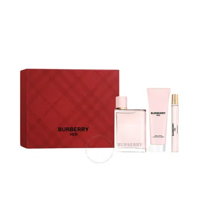 Burberry Ladies  Her Gift Set Fragrances 3616305255105 In White