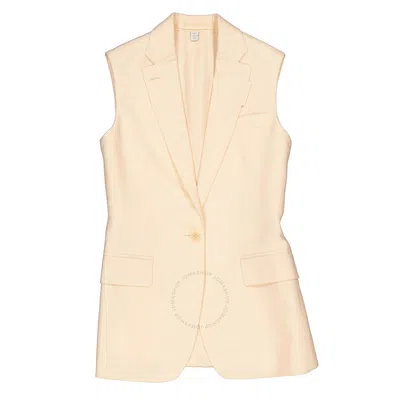 Burberry Ladies Buttermilk Beige Aurelie Tailored Vest